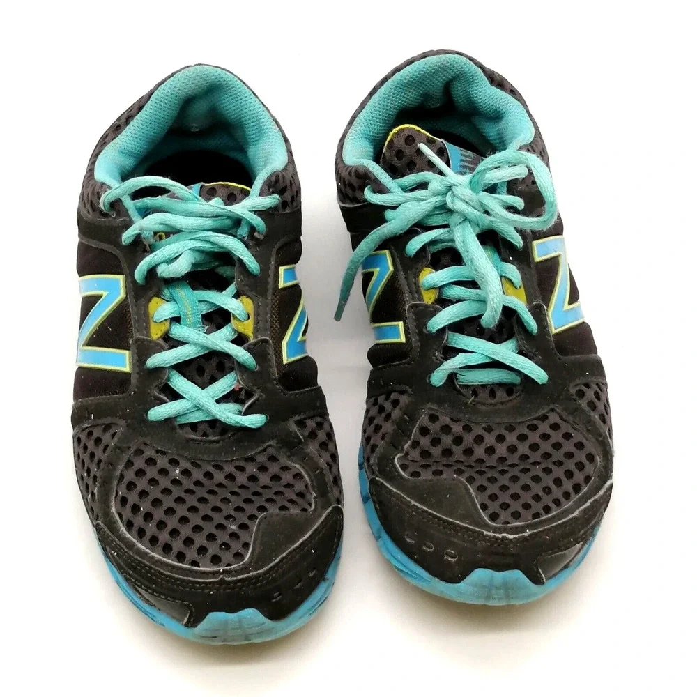 New Balance Shoes Womens 750 v1 Black Blue 6.5 Running Sneakers Athletic Comfort